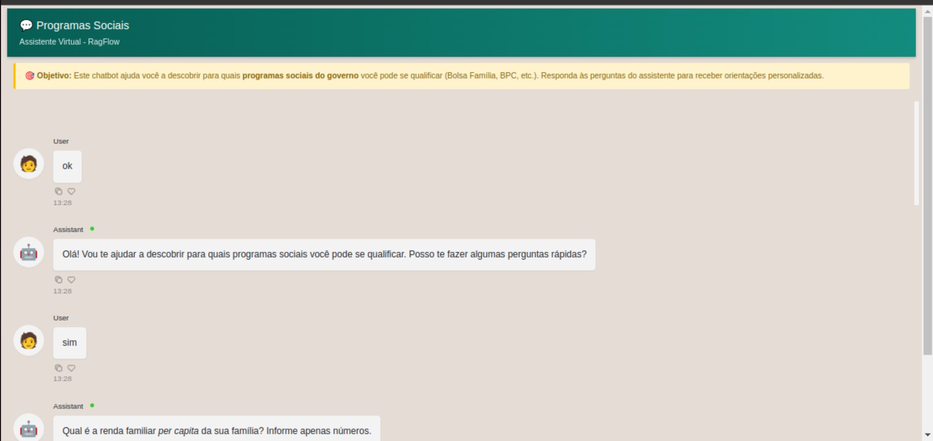 Print 1 - Webchat funcionando